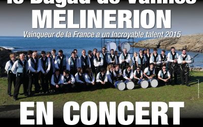 Le Bagad de Vannes Melinerion en concert à Quiberon le 13 aout 2018